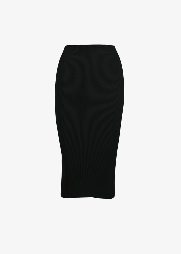 Shay High Waist Skirt in black, front view