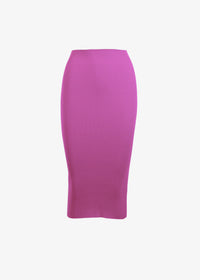 Shay High Waist Skirt in Magenta, front view