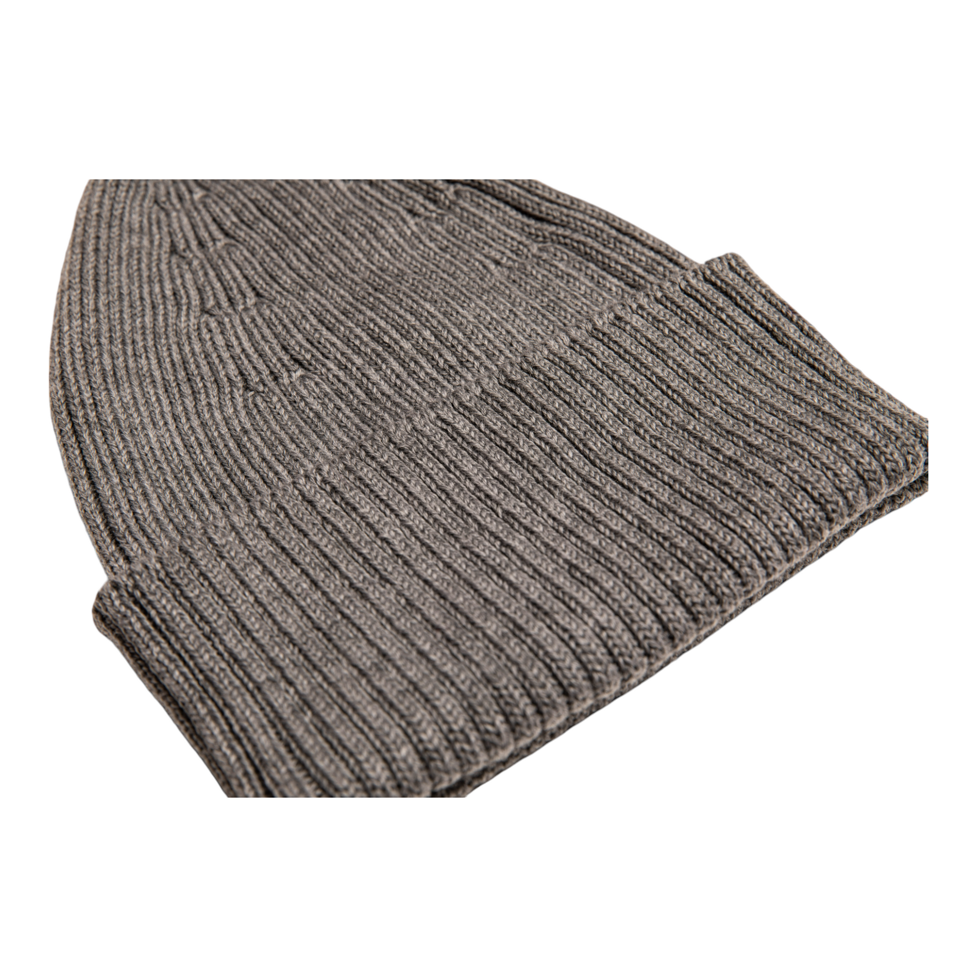 Bryce Merino Wool Beanie in grey, front side view