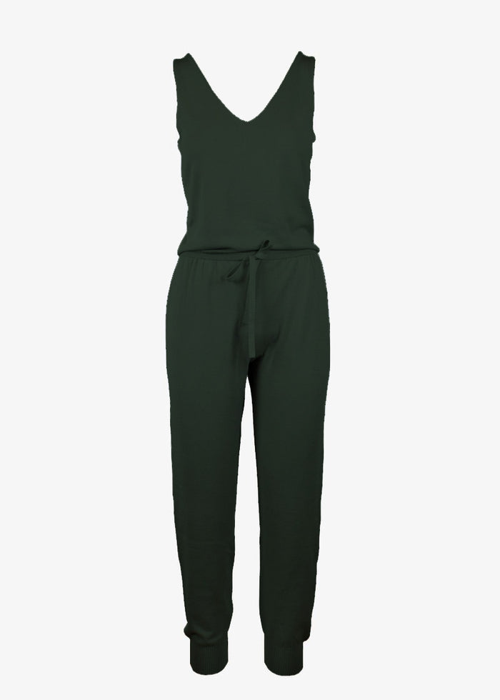 Caryla Jersry Knit Jumpsuit in logan, front view