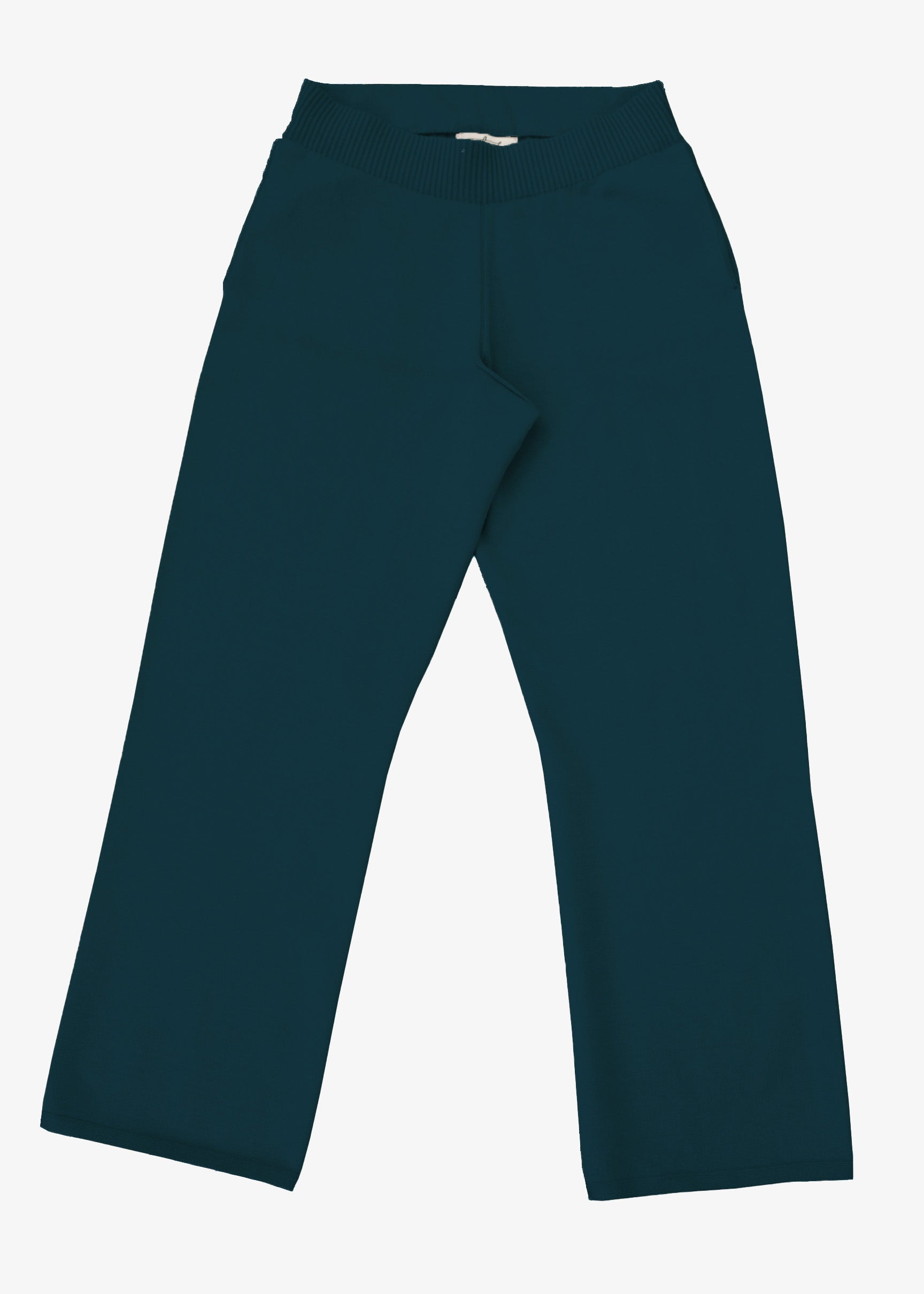 Saga Crop Pants in peacock, front view